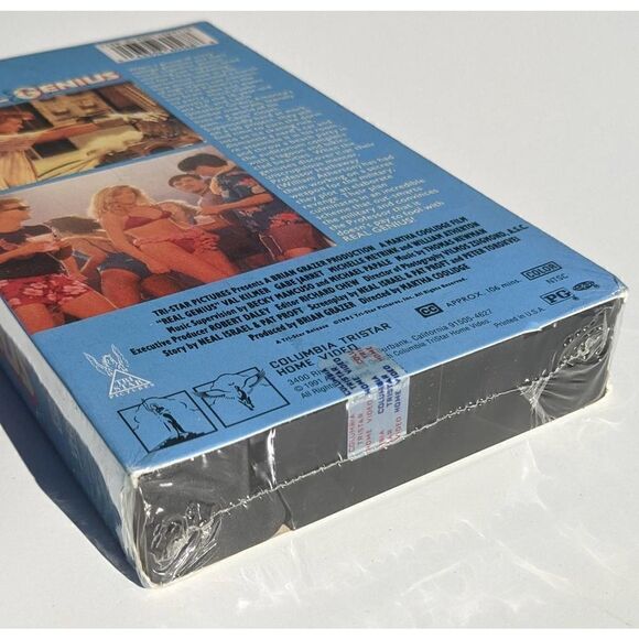 Real Genius VHS 1991 Val Kilmer Brand New Factory Sealed 1985 - Picture 3 of 3